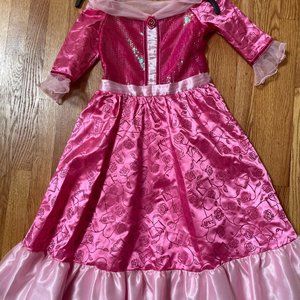 Disney's Beauty and The Beast Belle Dress Cosplay Costume with Cape